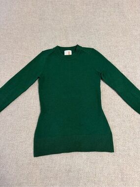 JoosTricot Long Sleeve Crew Neck Sweater in Green